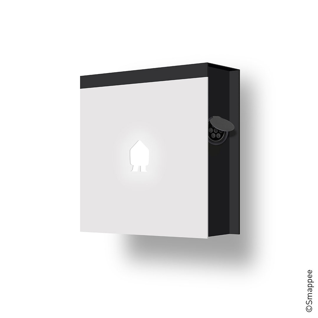EV Wall Black mounted charger 1 or 3-Phase up to 22 kW with socket