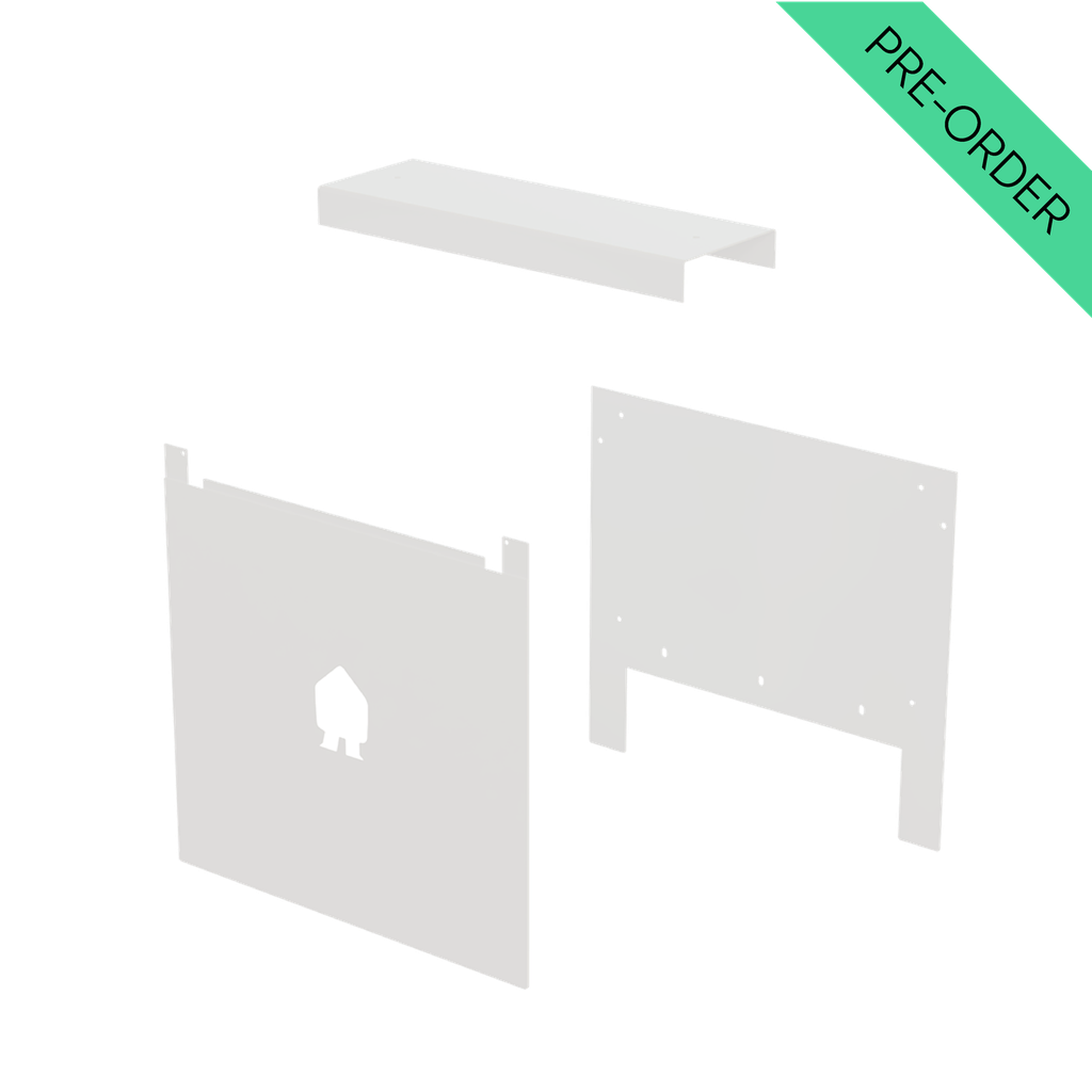 EV Dual Wall plate kit white (EVD-WALL-KIT-W)