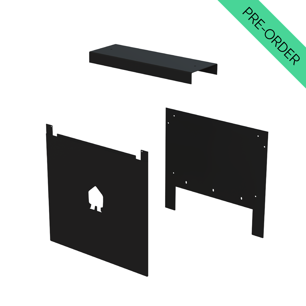 EV Dual Wall plate kit black (EVD-WALL-KIT-B)