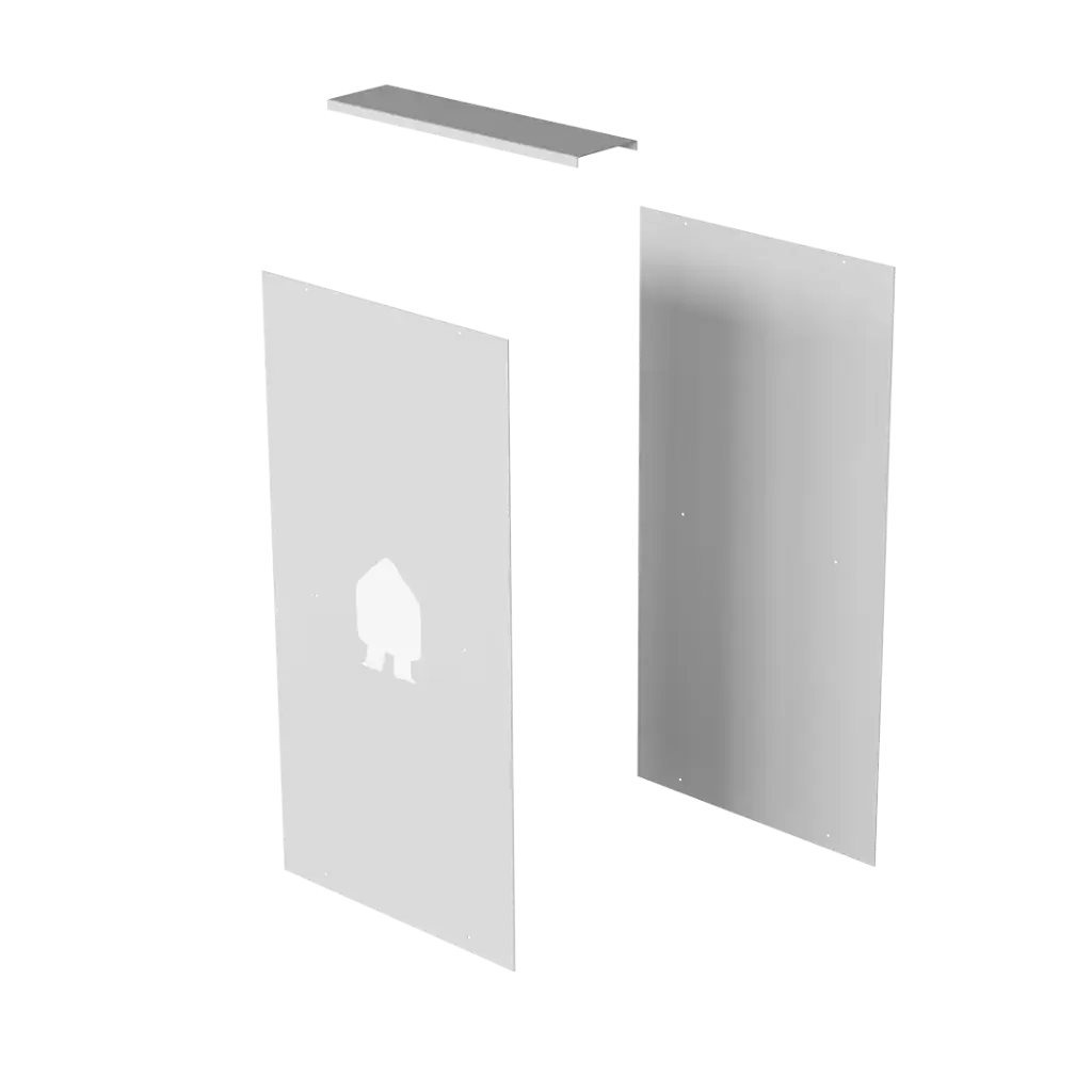 EV Dual Base plate kit white (EVD-FLOOR-KIT-W)