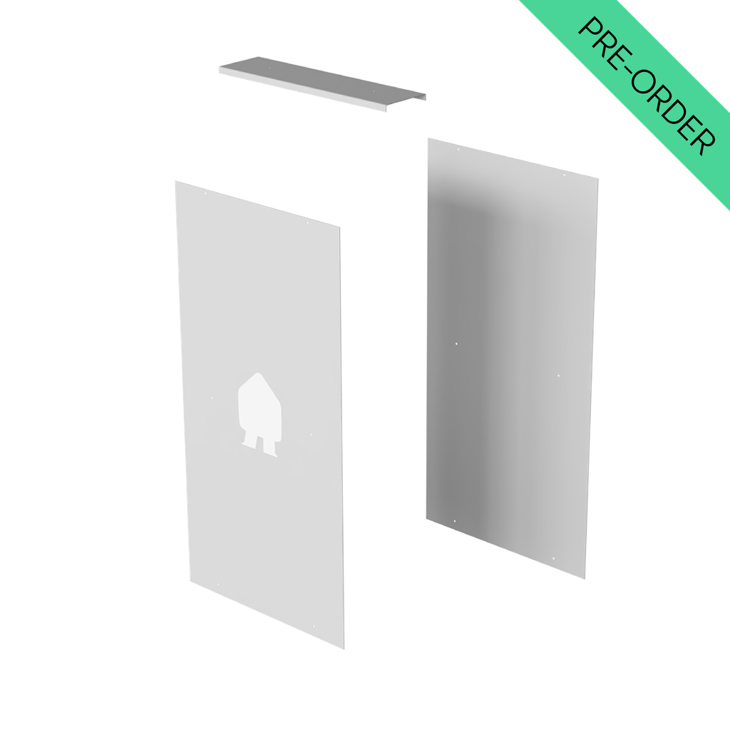 EV Dual Base plate kit white (EVD-FLOOR-KIT-W)