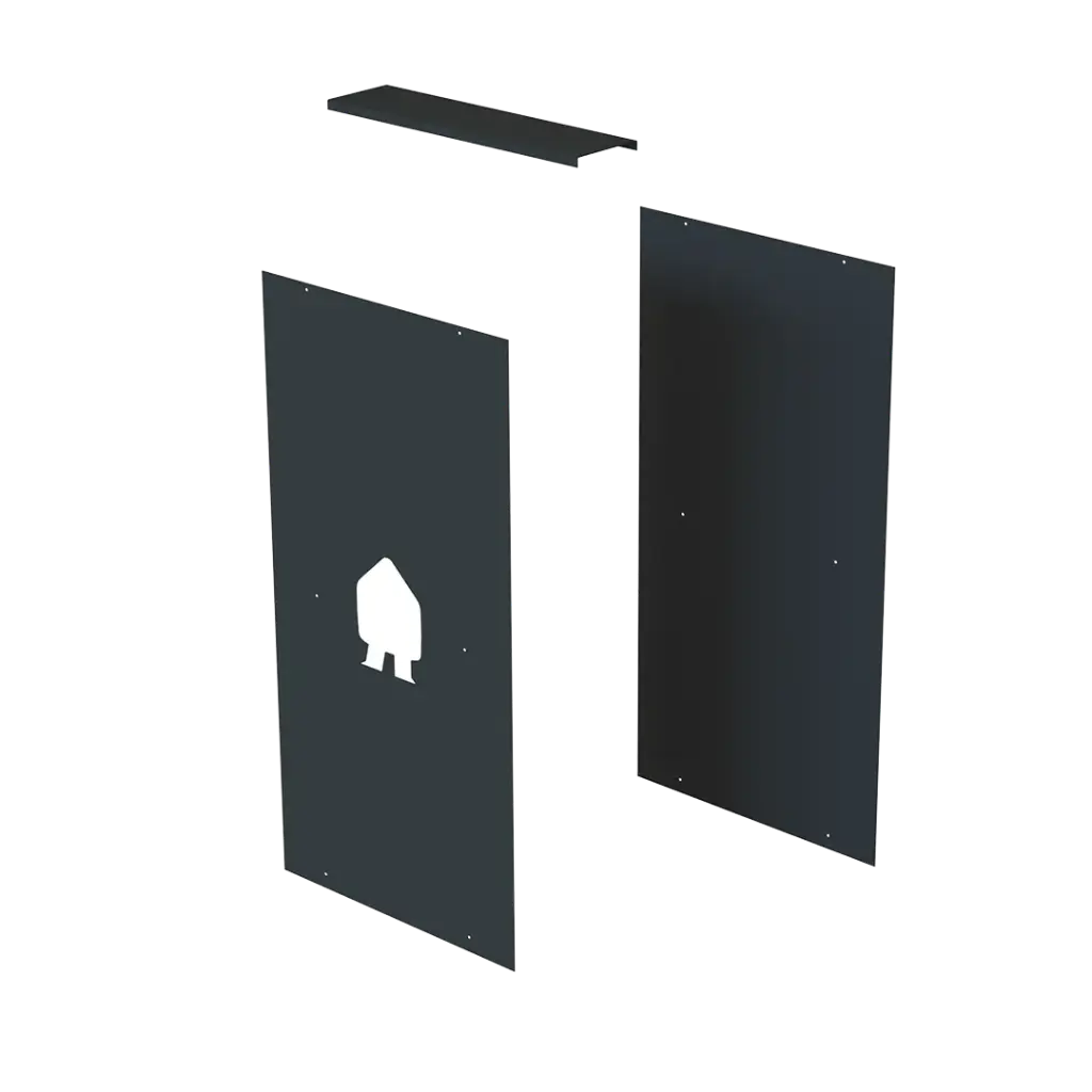 EV Dual Base plate kit black (EVD-FLOOR-KIT-B)