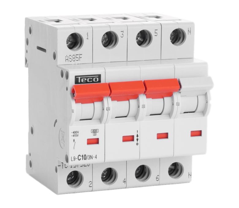 Teco AUTOMAAT 3P+N 10A 4,5KA C