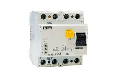 Teco Differentieelschakelaar 4P 40A 30MA A    