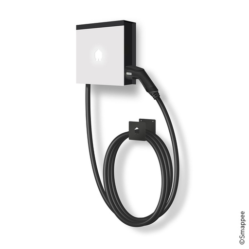 [0032509] EV Wall White mounted charger 1 or 3-Phase up to 22 kW Type 2 cable 8m with cable holder (EVWC-332-C8R-E-W)