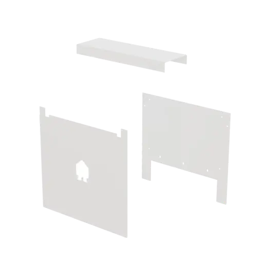 [0032910] EV Dual Wall plate kit white (EVD-WALL-KIT-W)
