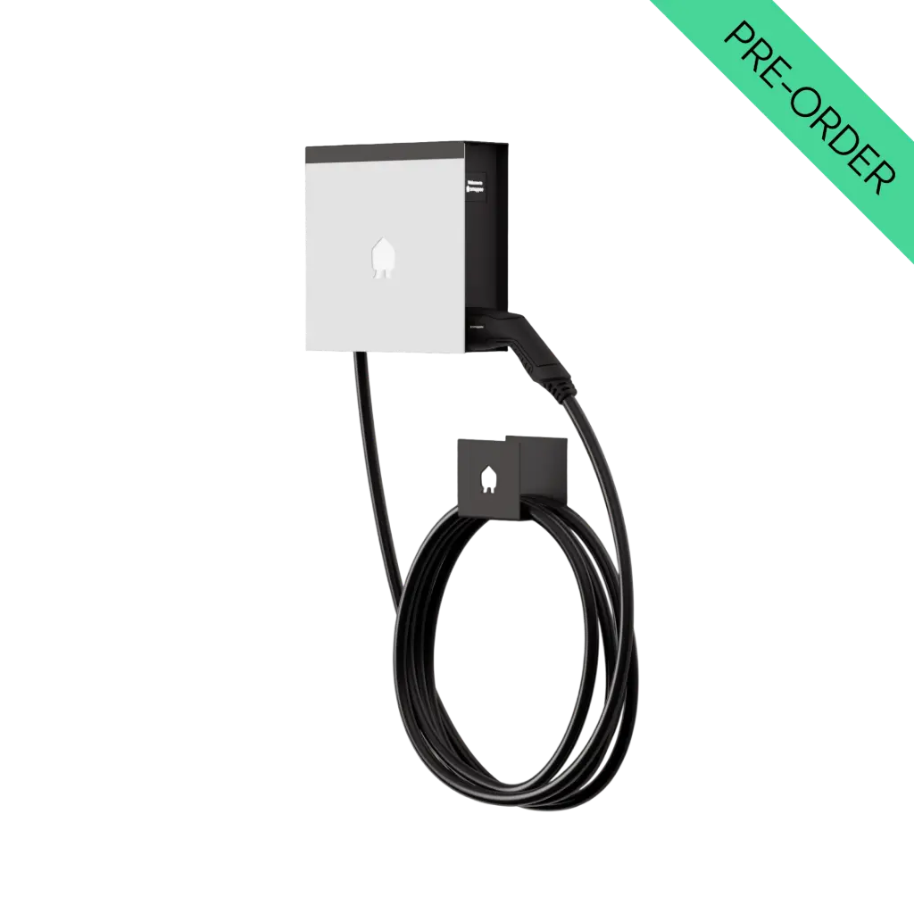 [0033764] EV Wall White v4 - 1/3-Phase 22 kW Type 2 cable 8m (EVW4-332-C8R-W)