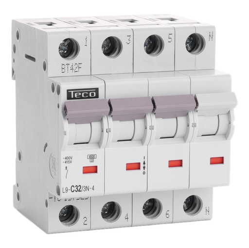 [0000563] Teco AUTOMAAT 3P+N 32A 4,5KA C  