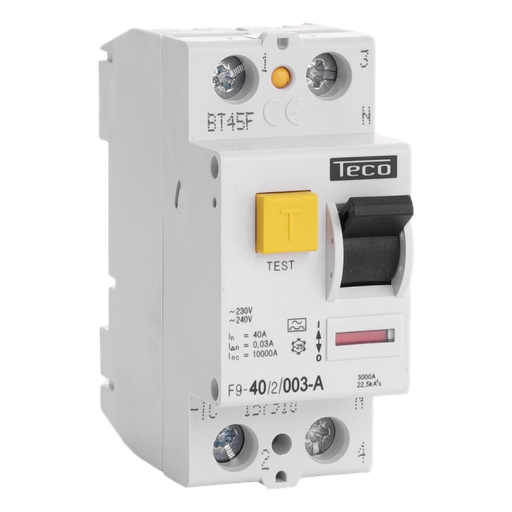 [0006415] Teco Differentieelschakelaar 2P 40A 30MA A    